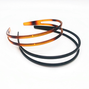 双层耐磨简约百搭细发箍男女通用压发带齿防滑头箍发扣拉不断发卡