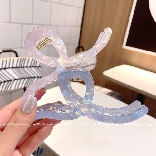 人鱼幻彩色抓夹发抓抓夹简约