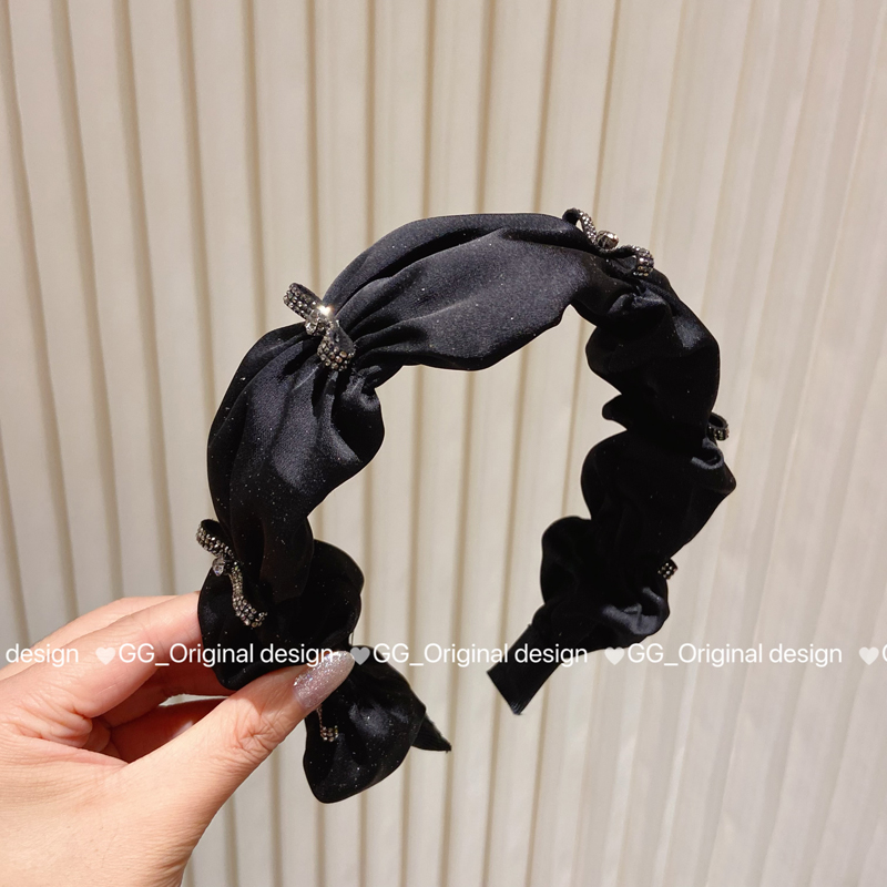 修饰头型韩国黑色压发高颅顶