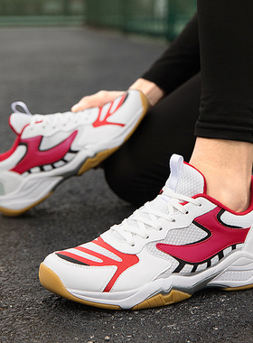 Tennis shoes青少年网球鞋减震透气牛筋底乒乓球鞋男女学生运动鞋