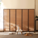 新中式 竹屏风隔断墙折叠移动客厅玄关茶室遮挡现代简约办公室直播
