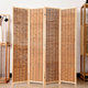 屏风隔断折屏做旧古典复古屏风中式 折叠屏风客厅隔断芦苇实木屏风