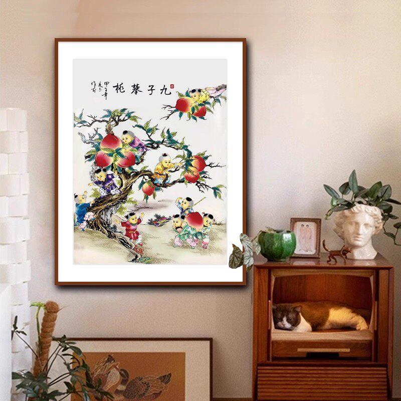 正品46色满绣无勾边,线量多30%