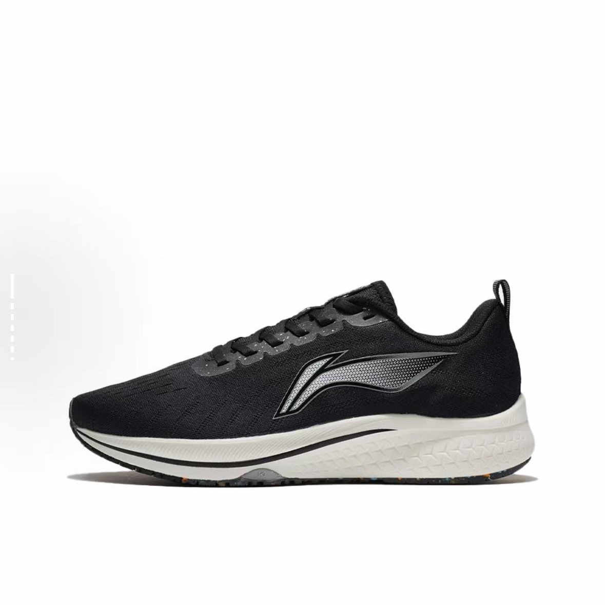 LiNing李宁赤兔5舒适减震防滑耐磨低帮跑步鞋女款 黑灰ARMS010-3