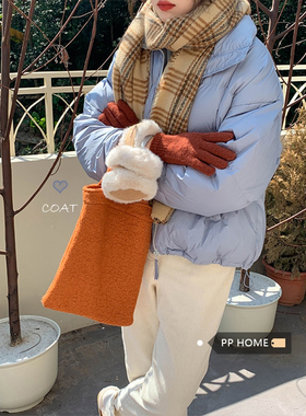 PPHOME立领保暖羽绒服女秋冬2025新款宽松小个子面包服短外套