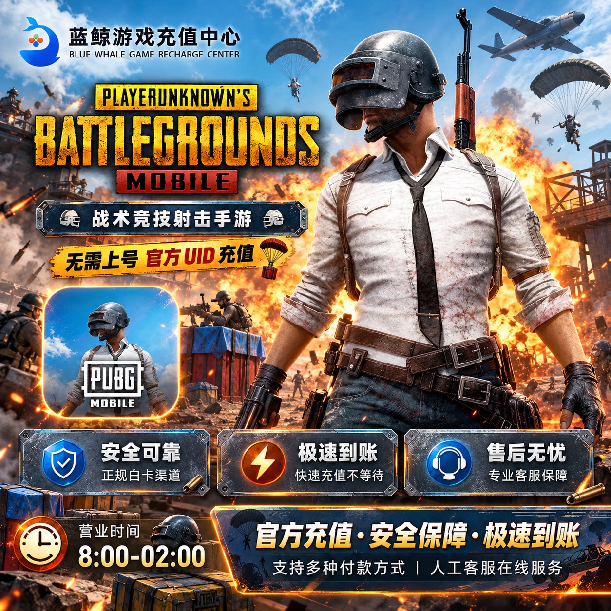 PUBG MOBILE 刺激战场国际服 手游【无视风险号】8100uc代充 充值图片