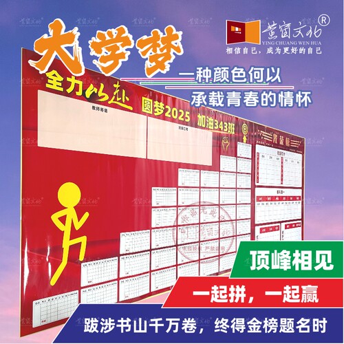 班级心愿墙光荣榜高考目标墙定制
