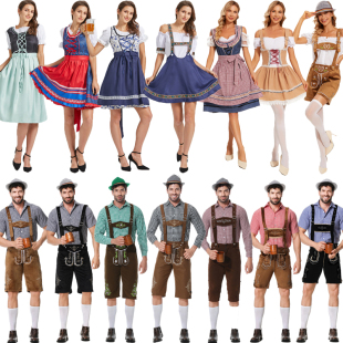 万圣节德国传统啤酒节服装 巴伐利亚慕尼黑裙酒吧酒庄女佣工作服