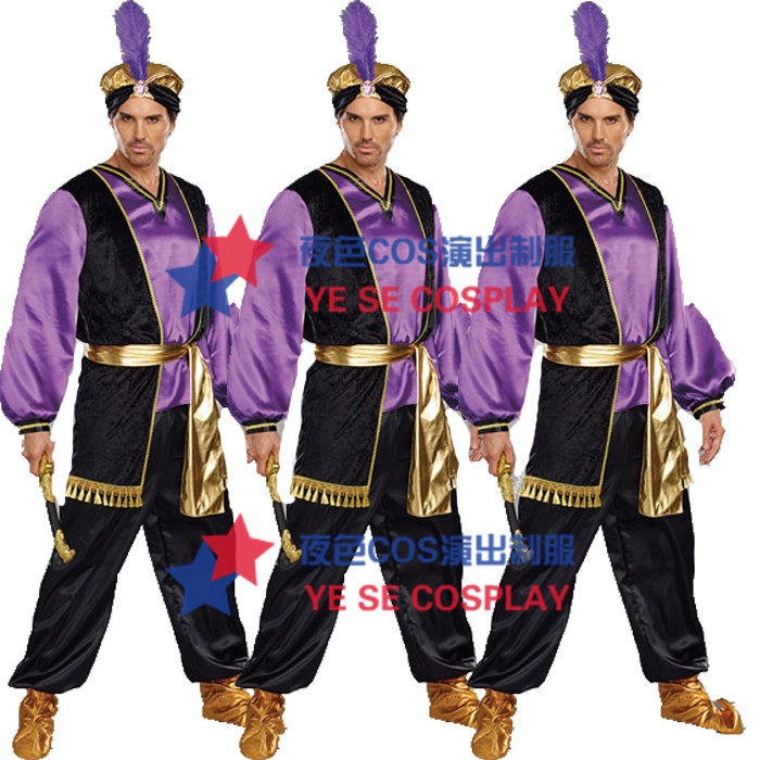 万圣节服装阿拉丁神灯印度舞演出服夜店ds游戏服 阿拉伯女郎服