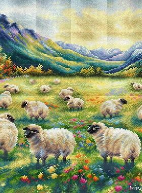 【CC4273-春天的绵羊】十字绣2025新款小件线绣客厅餐厅简单