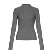 自制高弹力修身 加绒保暖内搭女半高圆领紧身打底衫 秋冬671