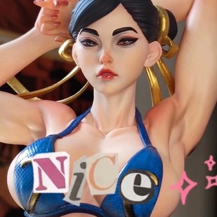 手办白模gk白胚18CM游戏春丽街头霸王拼装精3d打印gk白模练手白模