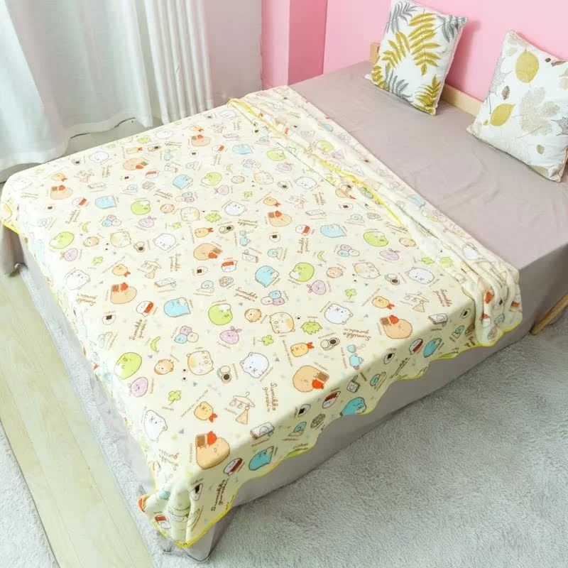 Cartoon Coral Blanket Office Nap blanket Air blanket Blanket student dormitory Single thickening quilt sheetin the Bedclothes , Leisure blanket/Woolen blanket/Carpet  category - from Buy2taobao.com to provide professional Taobao agent buy service