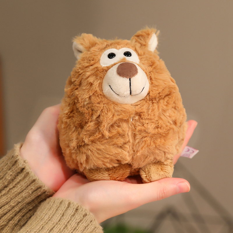卡通丛林团子动物毛绒玩具公仔