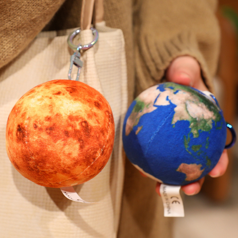 创意仿真星球太阳月球地球毛绒玩具圆球形布娃娃玩偶抱枕生日礼物