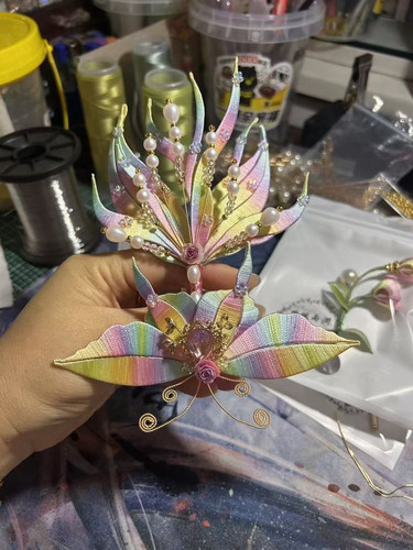 【听楓雨澗】人造丝渐变渐变缠花线紧捻蚕丝线平替缠花材料缠花线