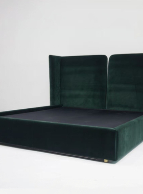 SIRIO意大利轻奢芬迪窄边床头模块原版布艺高端别墅定制主卧家具