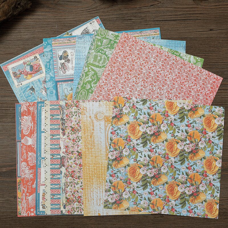 复古短命皇后素材纸16张日记本手帐相册diy创意拼贴背景装饰贴纸