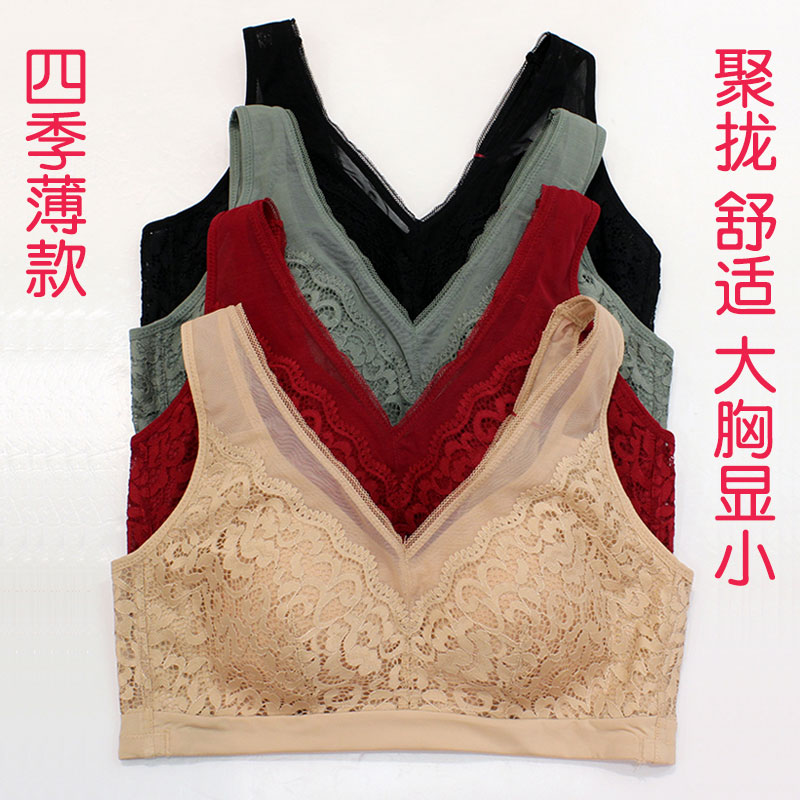 无钢圈聚拢舒适大胸显小收副乳