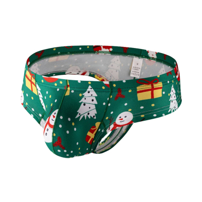 男士小平角裤低腰性感半包臀内裤