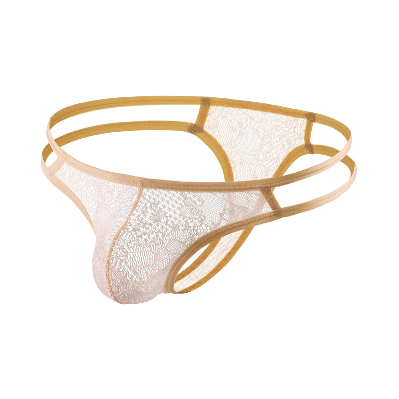 蕾丝男士内裤双腰带透明性感单丁裤U凸囊袋冰丝速干透气丁字裤夏,女士内衣/男士内衣/家居服,男丁字裤,淘宝优惠券,粉丝福利购,淘宝优惠卷