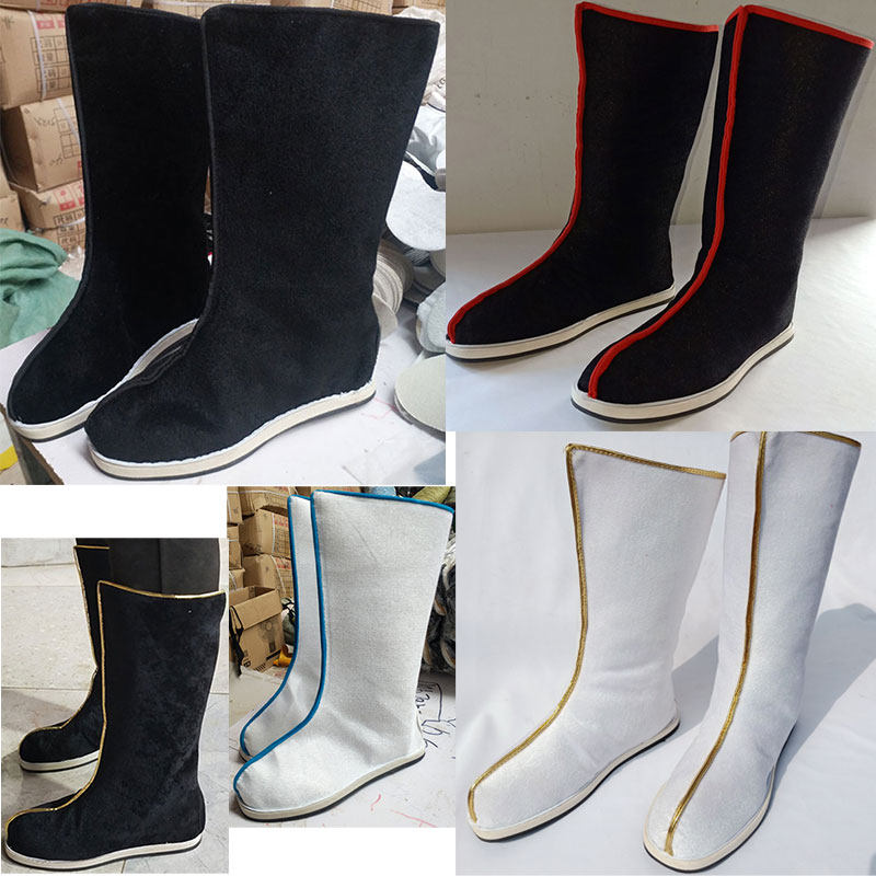 汉服靴子汉鞋搭配古代靴子新款cspl鞋男女古装汉服靴子演出内增高