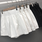 200斤高腰宽松显瘦a字休闲热裤 胖mm加肥加大码 女士阔腿短裤 夏薄款