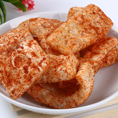 云南特产油炸猪皮原味麻辣味40克