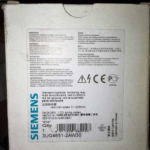 议价~西门子监控继电器3UG4651-2AW30全新原装现货24-~可维修