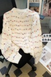 圆领条纹针织毛衣早秋设计感小众慵懒风百搭宽松洋气上衣潮P58，男装针织衫/毛衣，四季星座218-1