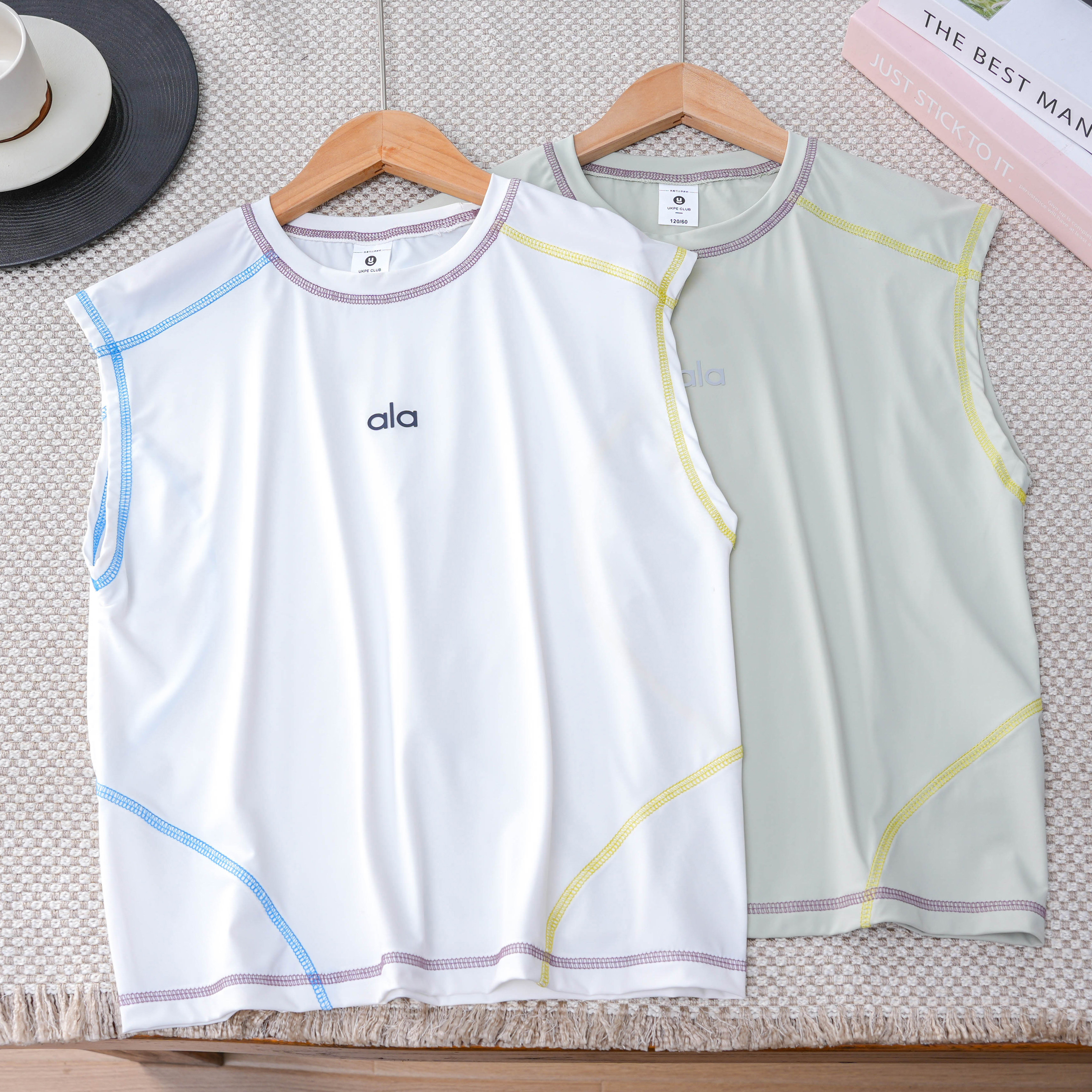 男童夏季背心2026新款儿童冰丝速干无袖T中大童薄款运动上衣