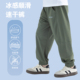 儿童薄款 弹力运动裤 中大童防蚊裤 男童速干裤 薄长裤 新款 童装 夏季
