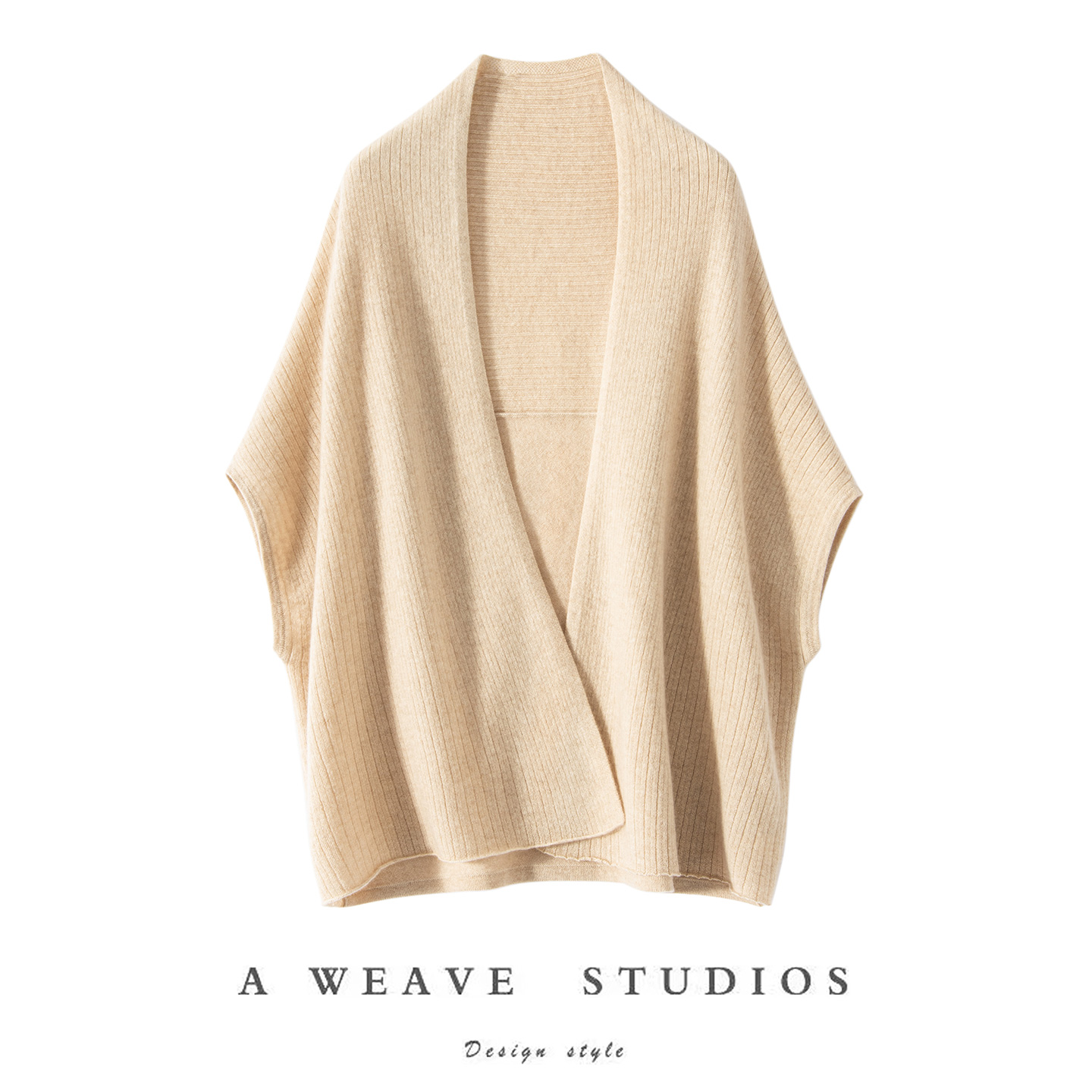 秋冬纯山羊绒V领针织开衫女