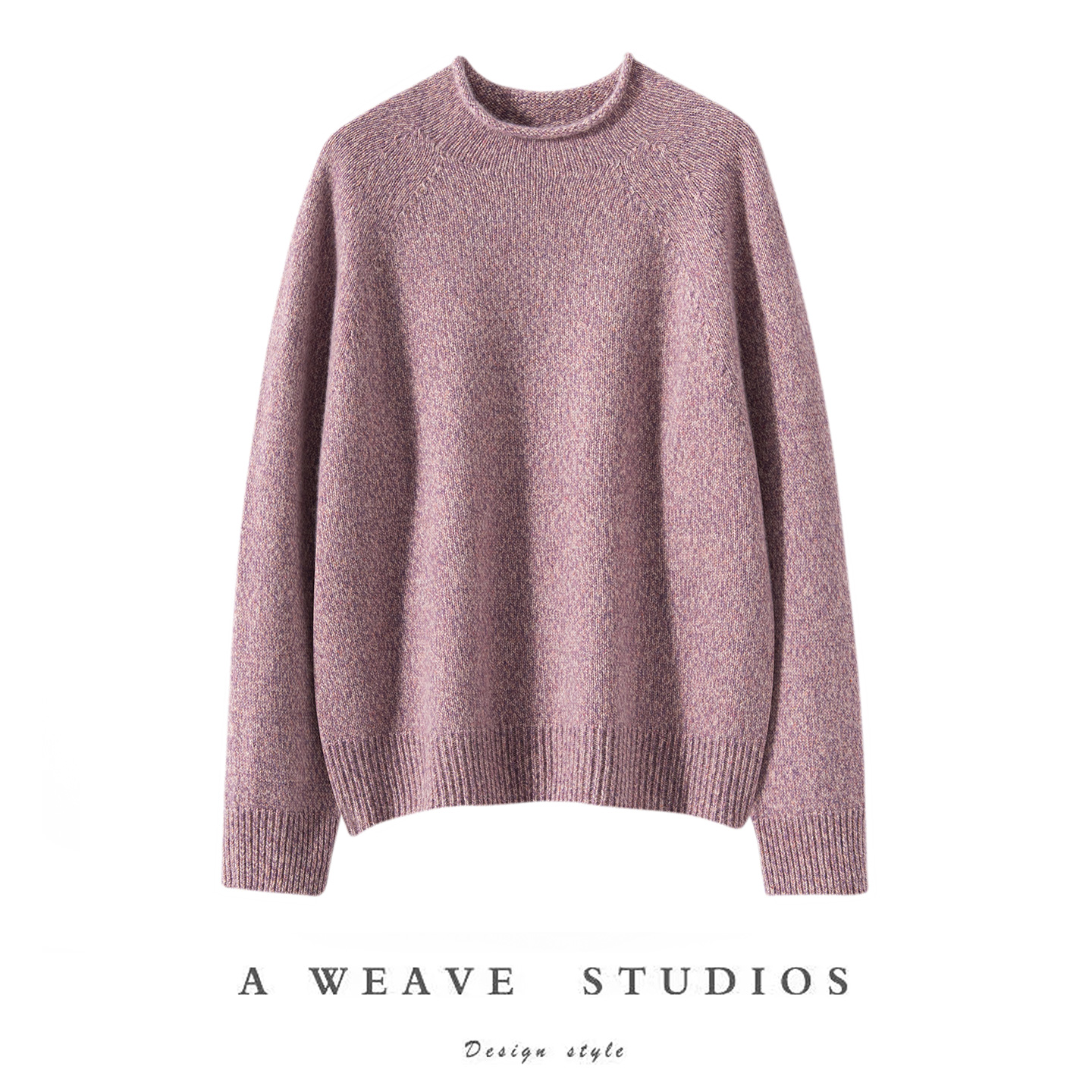 秋冬100%山羊绒加厚保暖羊绒衫