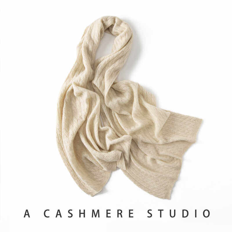 100%纯山羊绒围巾披肩两用超长款秋冬季气质百搭针织护颈保暖围脖