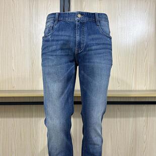 金利来商务男装牛仔裤秋冬季修身版长裤MPJ22131401-75