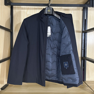 金利来男装羽绒服冬款三防面料白鹅绒立领外套MDSF29914211-95