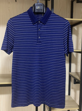 金利来男装夏季纯桑蚕丝面料短袖T恤衫MTS19221713-95