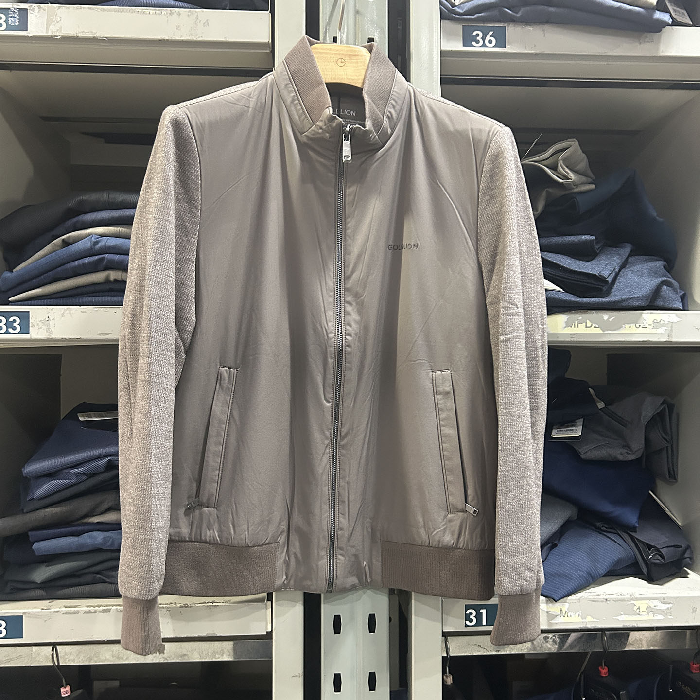 金利来男装棉服秋冬款常规立领休闲外套MXSF33914129-67