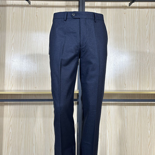 金利来男装西裤秋冬厚款含羊毛修身型纯色长裤MPT22261748-95