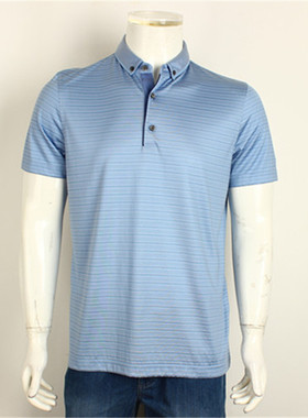 【1折清货】金利来短袖T恤衫男夏款桑蚕丝面料MTSE238-41001-25