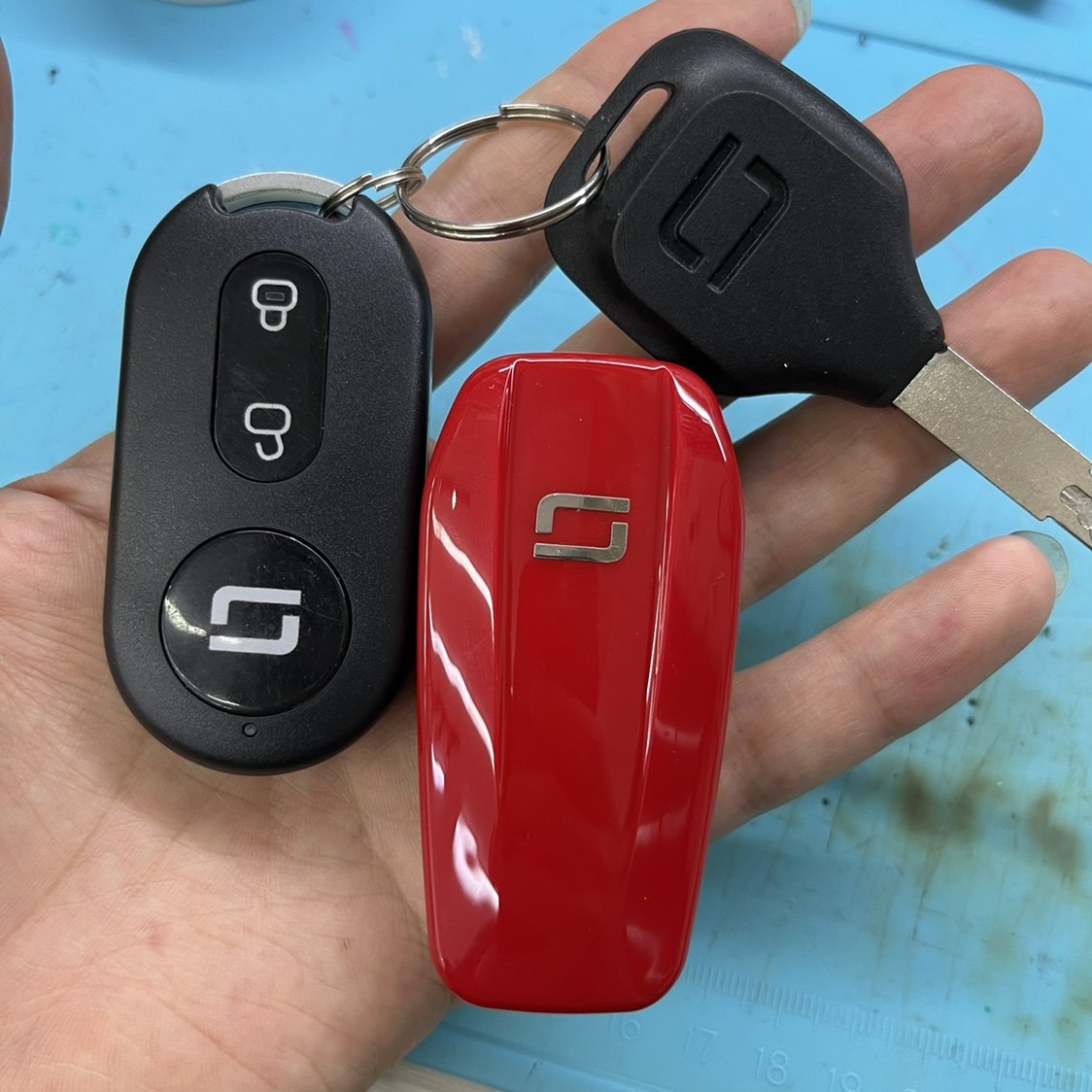 速珂电动车遥控器升级二合一车钥匙自学习遥控器折叠遥控器带钥匙