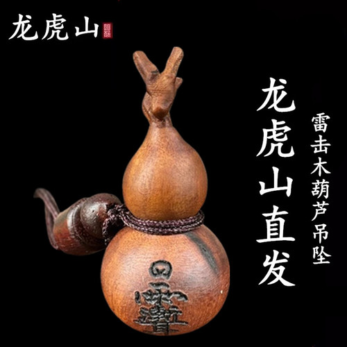 雷击木家宅平安天然项链葫芦挂件