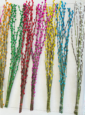 银柳红柳年宵花束永生花保鲜花真花客厅装饰插花云南基地工厂批发
