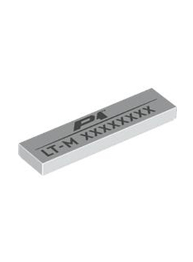 LEGO乐高 42172迈凯伦P1印刷件 车牌 编号牌 6521103 2431pb0891