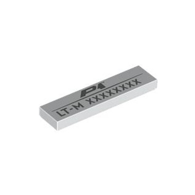 LEGO乐高 42172迈凯伦P1印刷件 车牌 编号牌 6521103 2431pb0891
