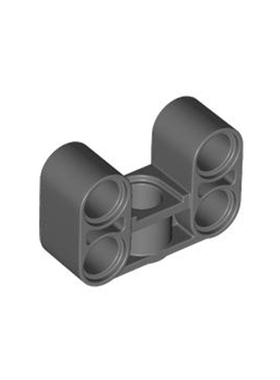 LEGO乐高 科技零配件 3167 6475314 深灰色 2x3 U型孔臂