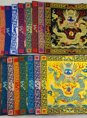 文玩朝服绣花官服补子绣片 中国风刺绣文化民族风情龙纹官服补子