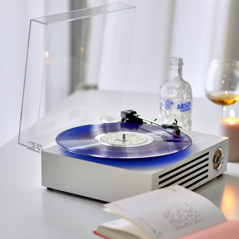 流淌时光留声机复古客厅欧式家用lp黑胶唱片机老式黑胶唱机电唱机
