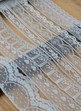 衣边装饰花边辅料好品质台版白色多款涤纶顺滑蕾丝 娃衣服装材料